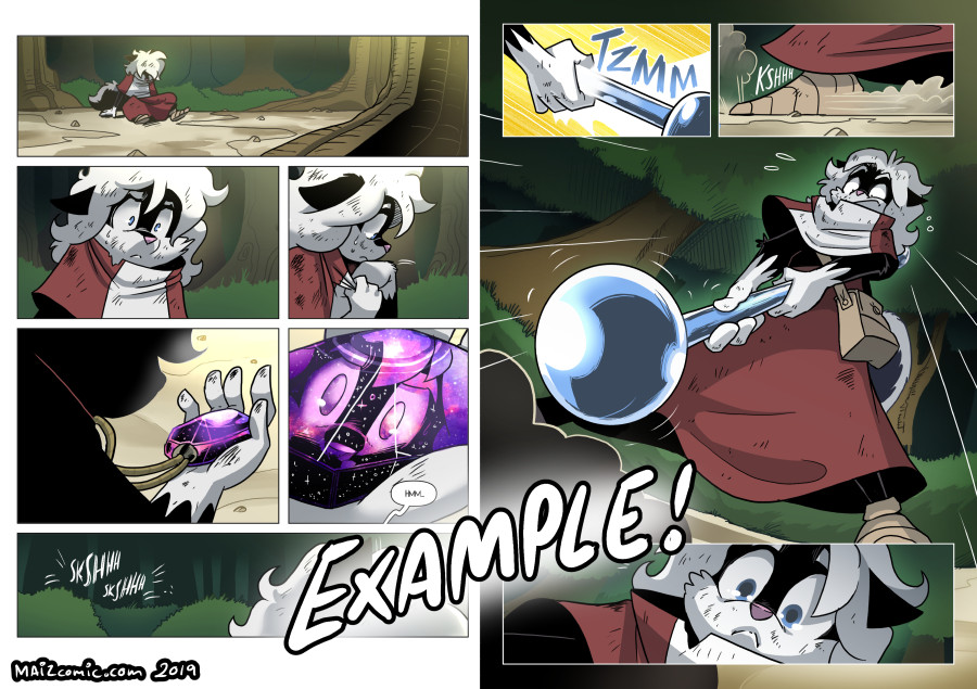Colourised versions of MAiZ pages for volume 2!